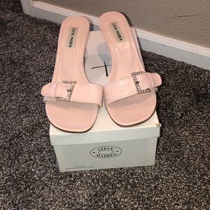 STEVE MADDEN PINK LEATHER SANDALS💓